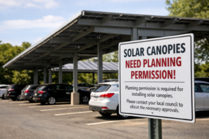 Solar Canopies Need Planning Permission